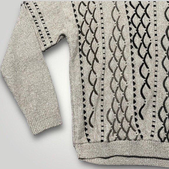 Vintage Protege Collection 3D Coogi Cosby Style Sweater Medium Large Made in USA - Picture 10 of 16